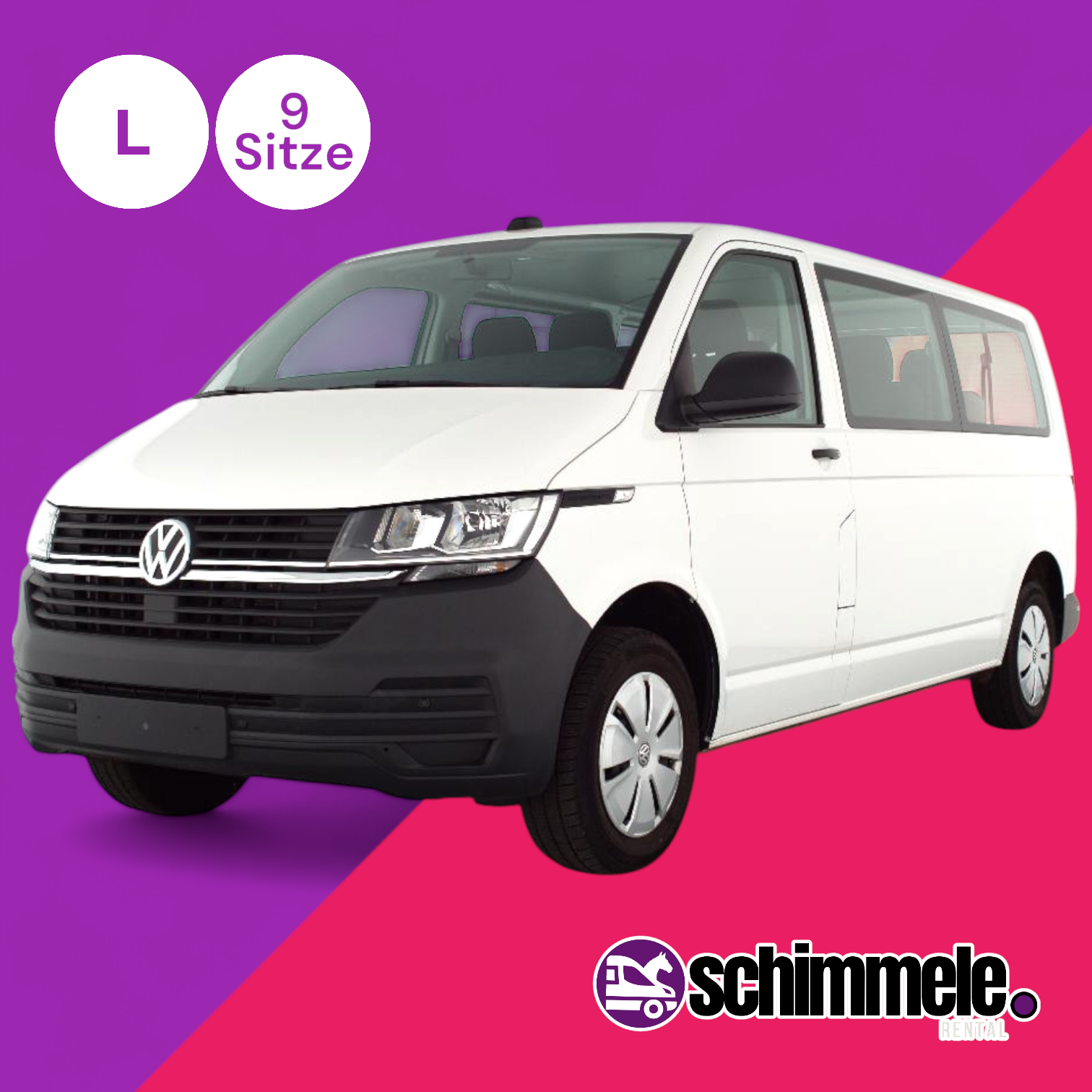 L-Personentransporter | Kastenwagen als VW Caravelle T6.1 9-Sitzer